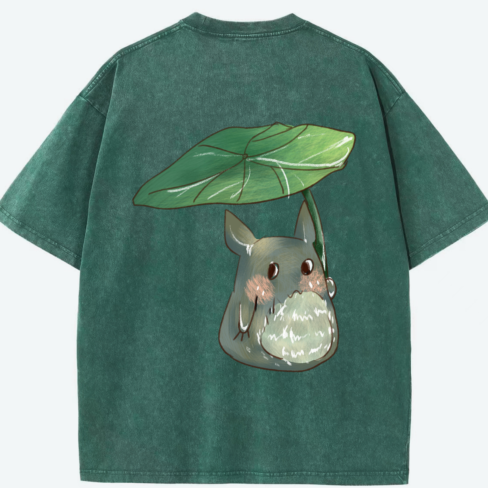 （画像用） となりのトトロ 草壁メイ 草壁サツキ My Neighbor Totoro Satsuki Kusakabe Mei Kusakabe 綿100% ヴィンテージ風 半袖Tシャツ（背面プリント）